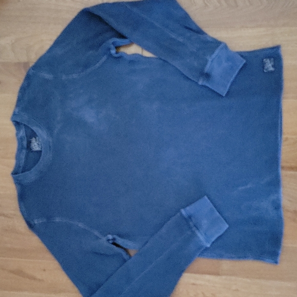 Lucky Brand Other - Men's Lucky Brand long sleeve waffle thermal burnout style blue XL